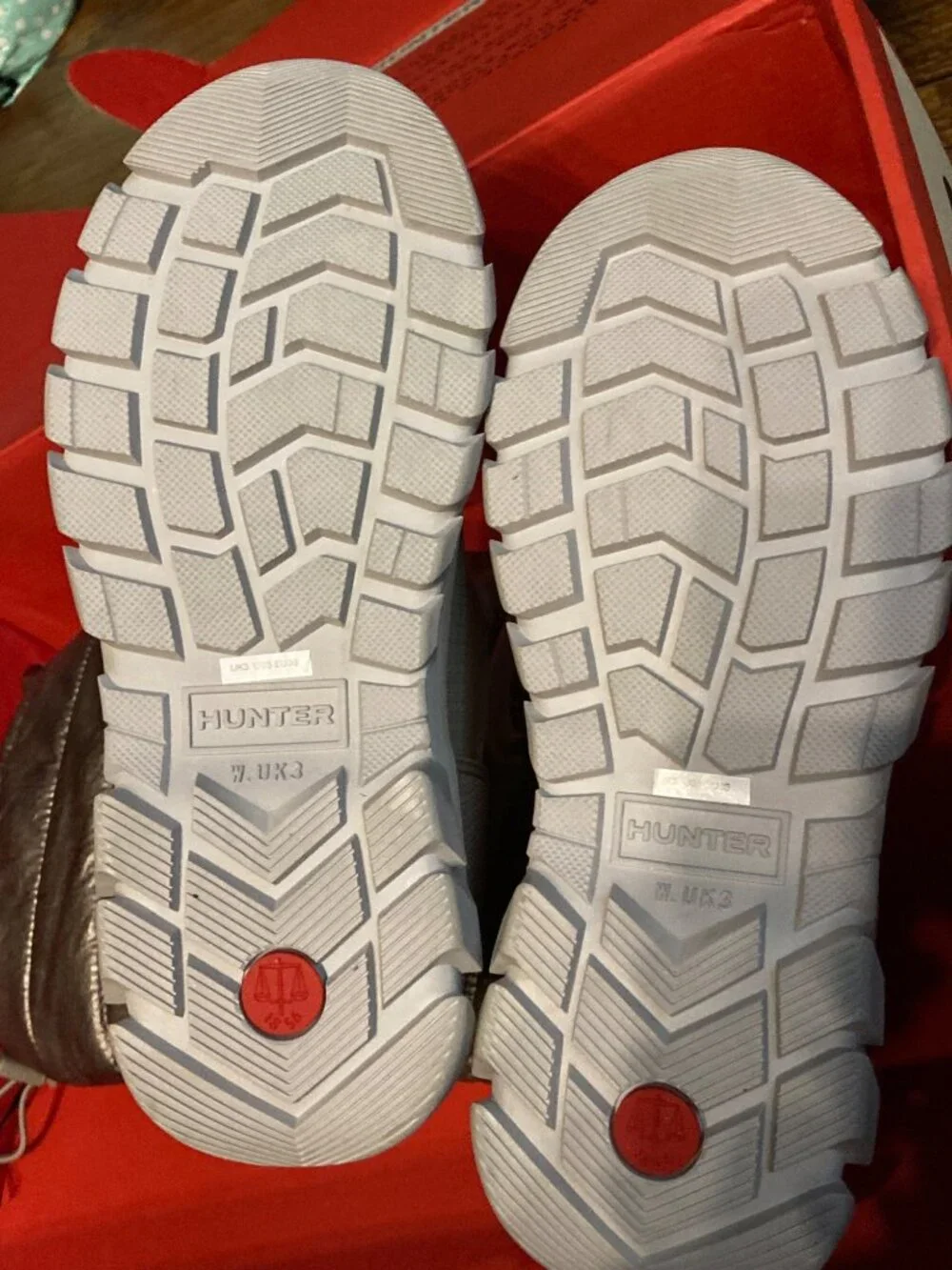 Hunter Original Metallic Dark Silver Insulated Tall Snow Boots Size 5 US New